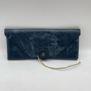 Via Dei Rufolo Ravello Italy Italian Weathered Leather Suede Sunglass Soft Case